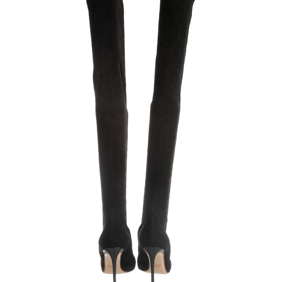 Sexi, FRANCESCO RUSSO Knit Sock Over-The-Knee Boots Size: 7 - Picture 2 of 4